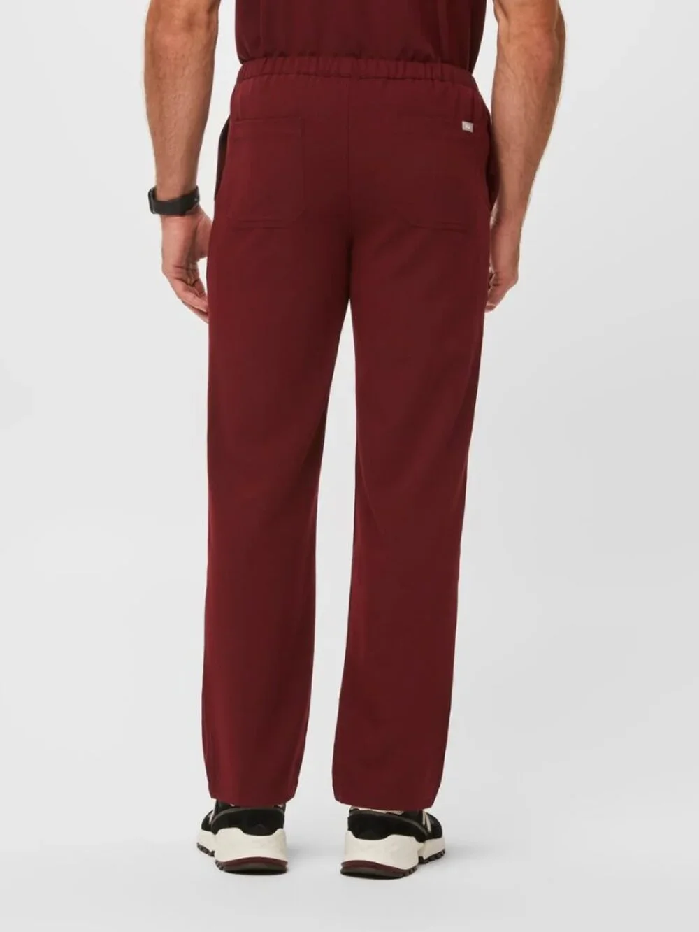Figs Men's Pisco Straight-Leg Scrub Pant in Burgundy Size XL